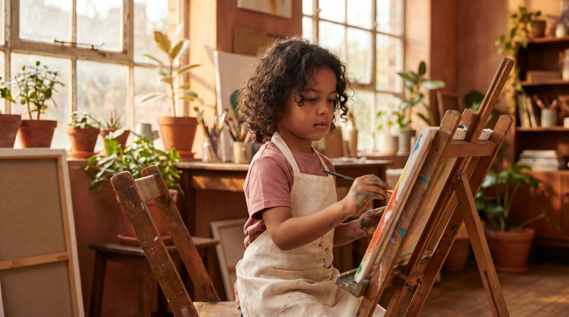 A group of toddlers sitting in a circle during a music class at a Houston preschool summer camp