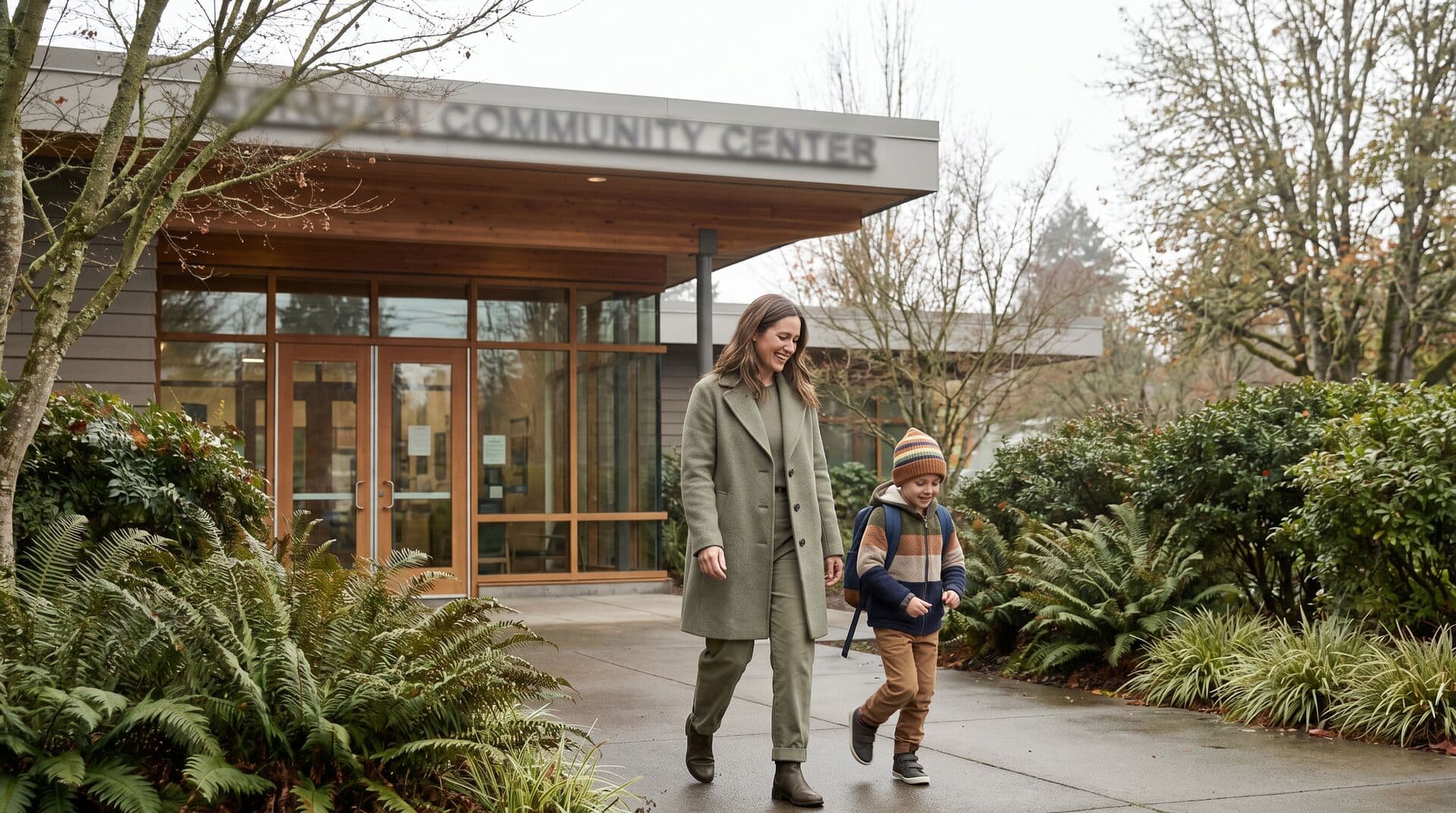 Working parent at laptop planning summer childcare arrangements