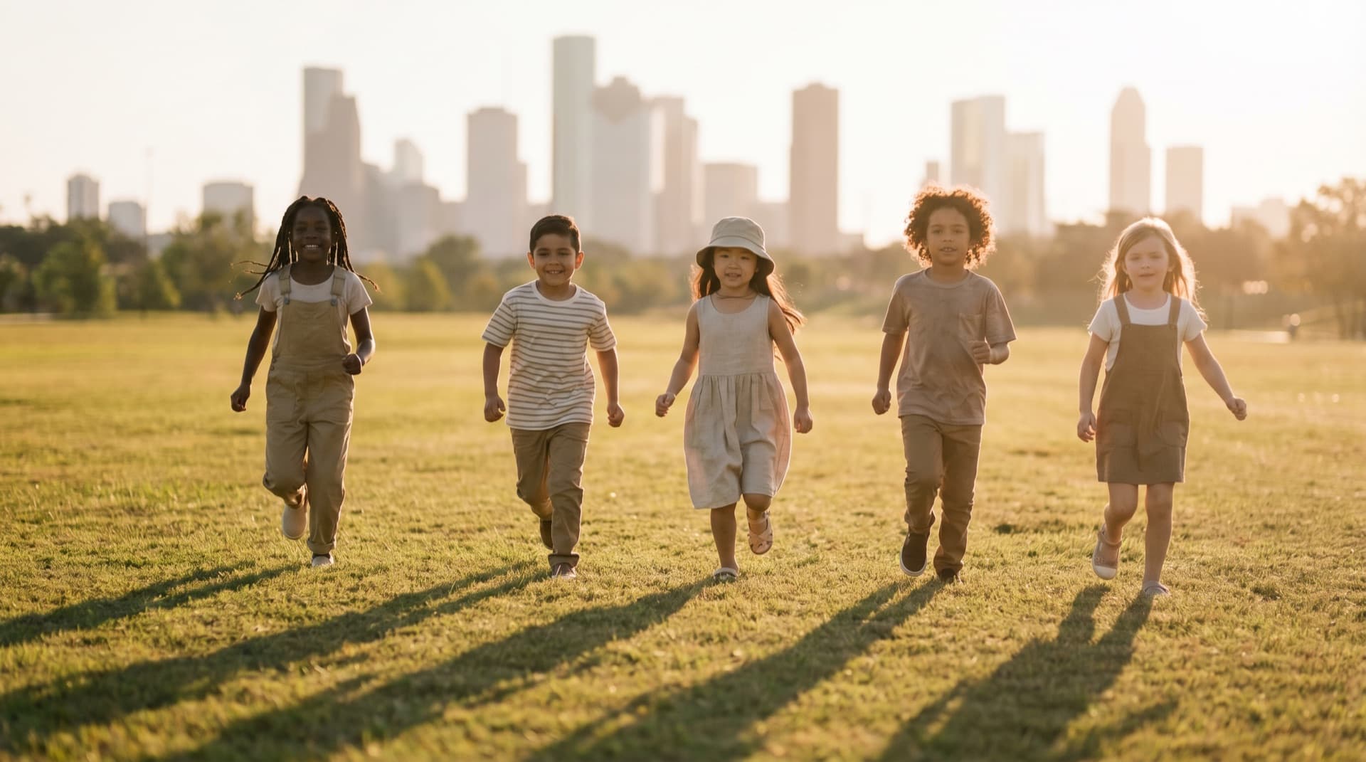 Kids enjoying activities outdoors